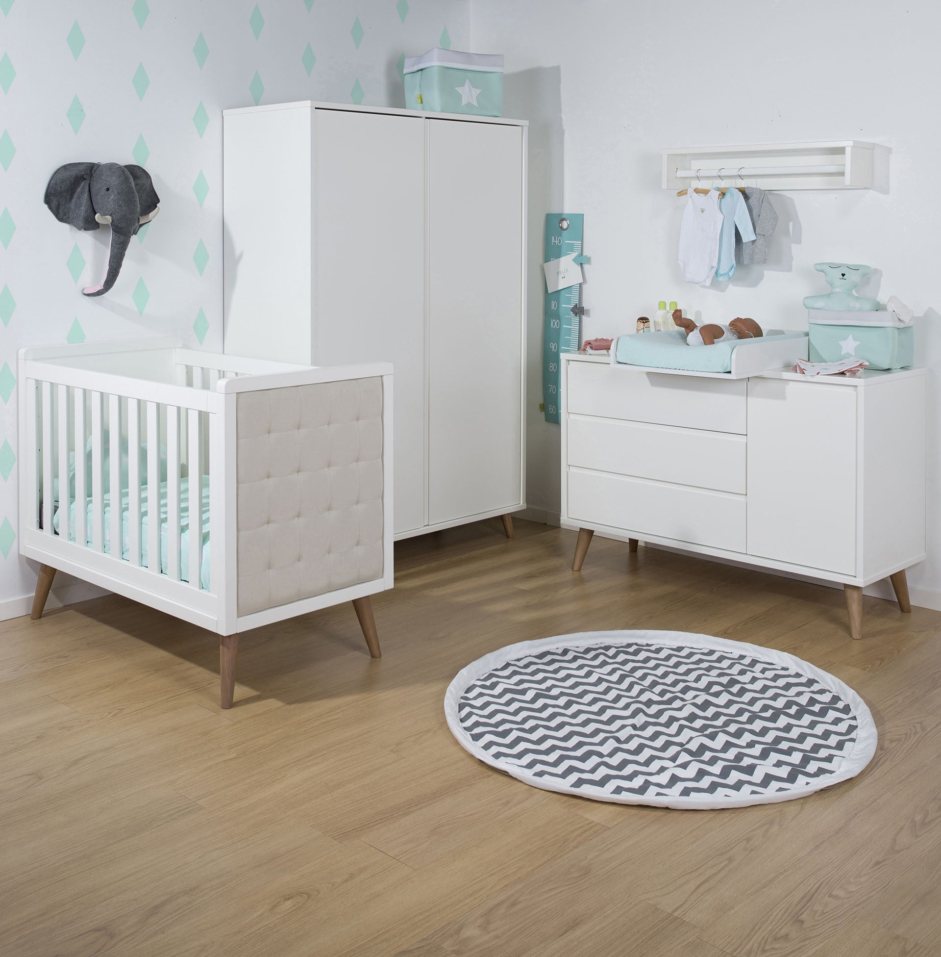 Design Gitterbett RETRO RIO WHITE