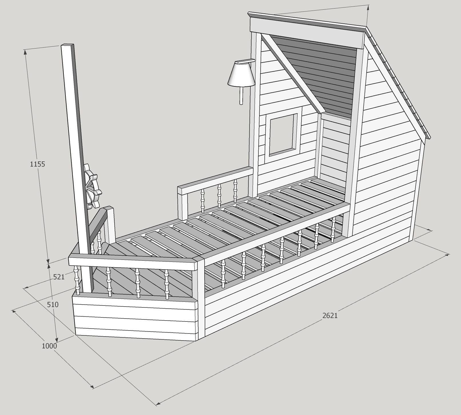 Schiffsbett Piratenbett Piratenschiff Kinderbett