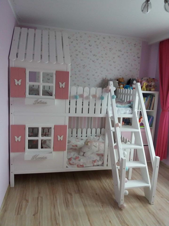 Tolles Hochbett Hausbett MILLA in vielen Farben