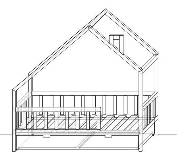 Hausbett Stella mit Schublade