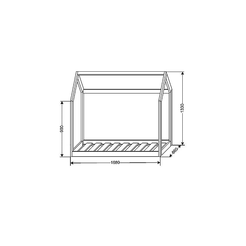 Kinderbett Hausbett Basic