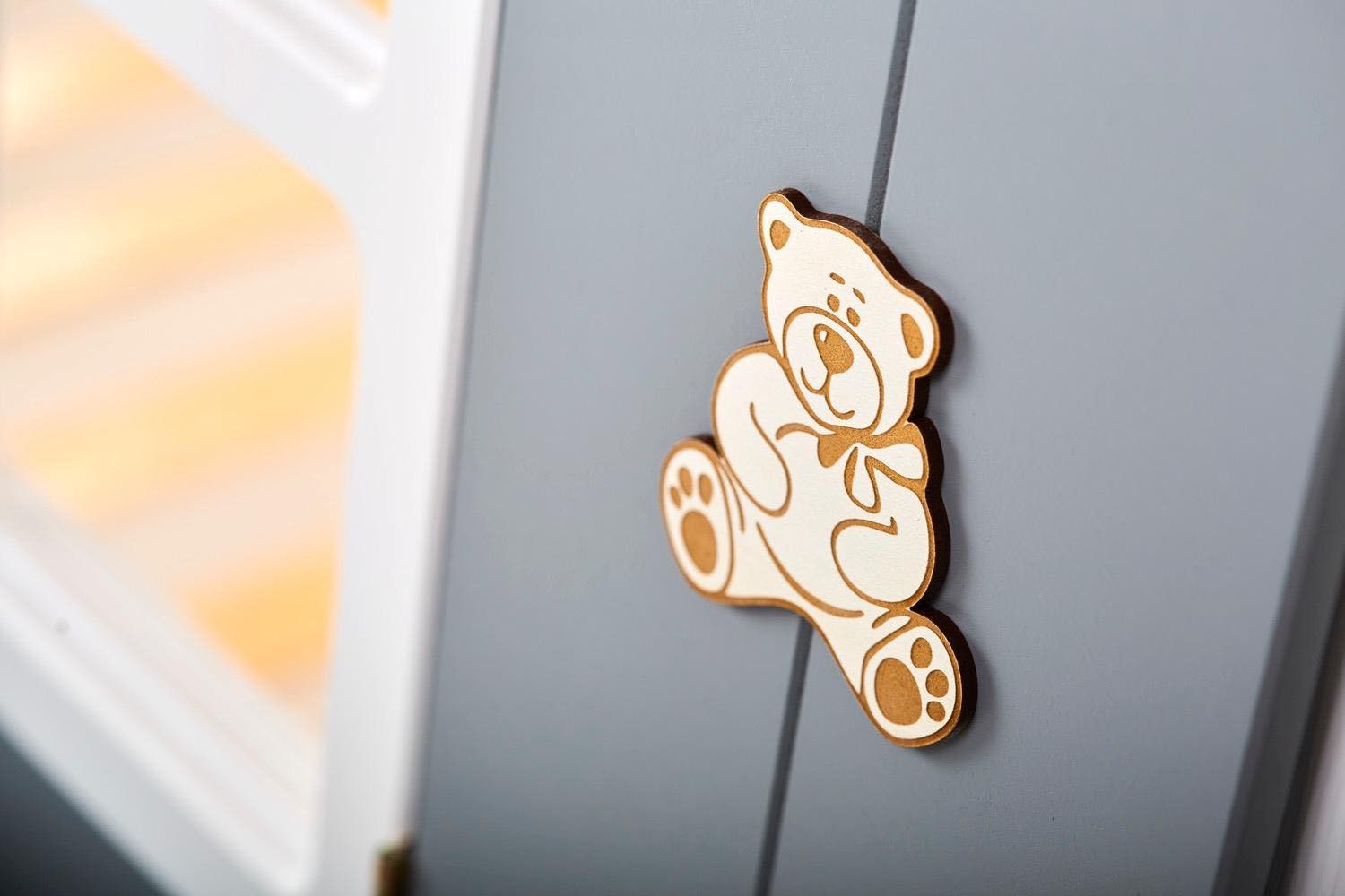 Tolles Hochbett Hausbett ASLAUG in vielen Farben