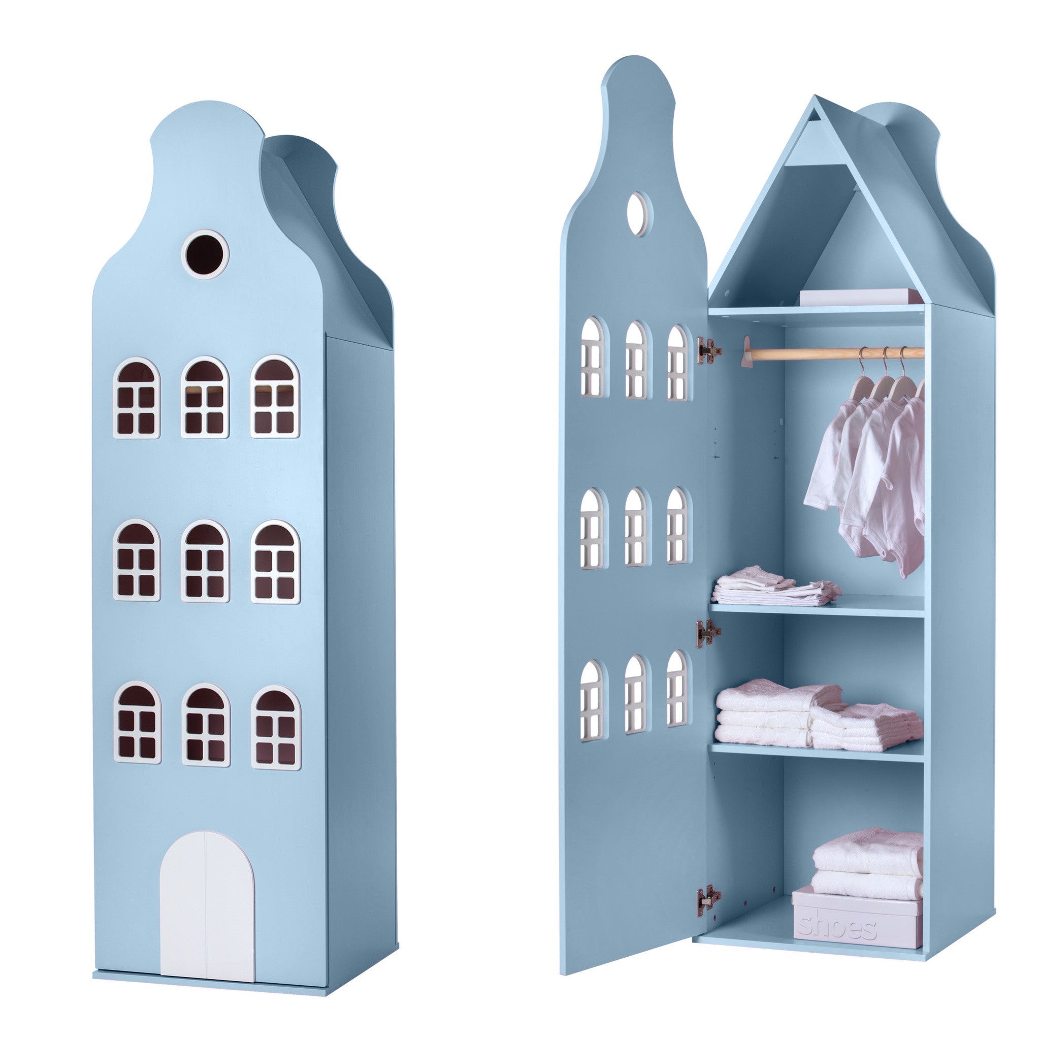 Armoire avec pignon en cloche - Kast van een Huis