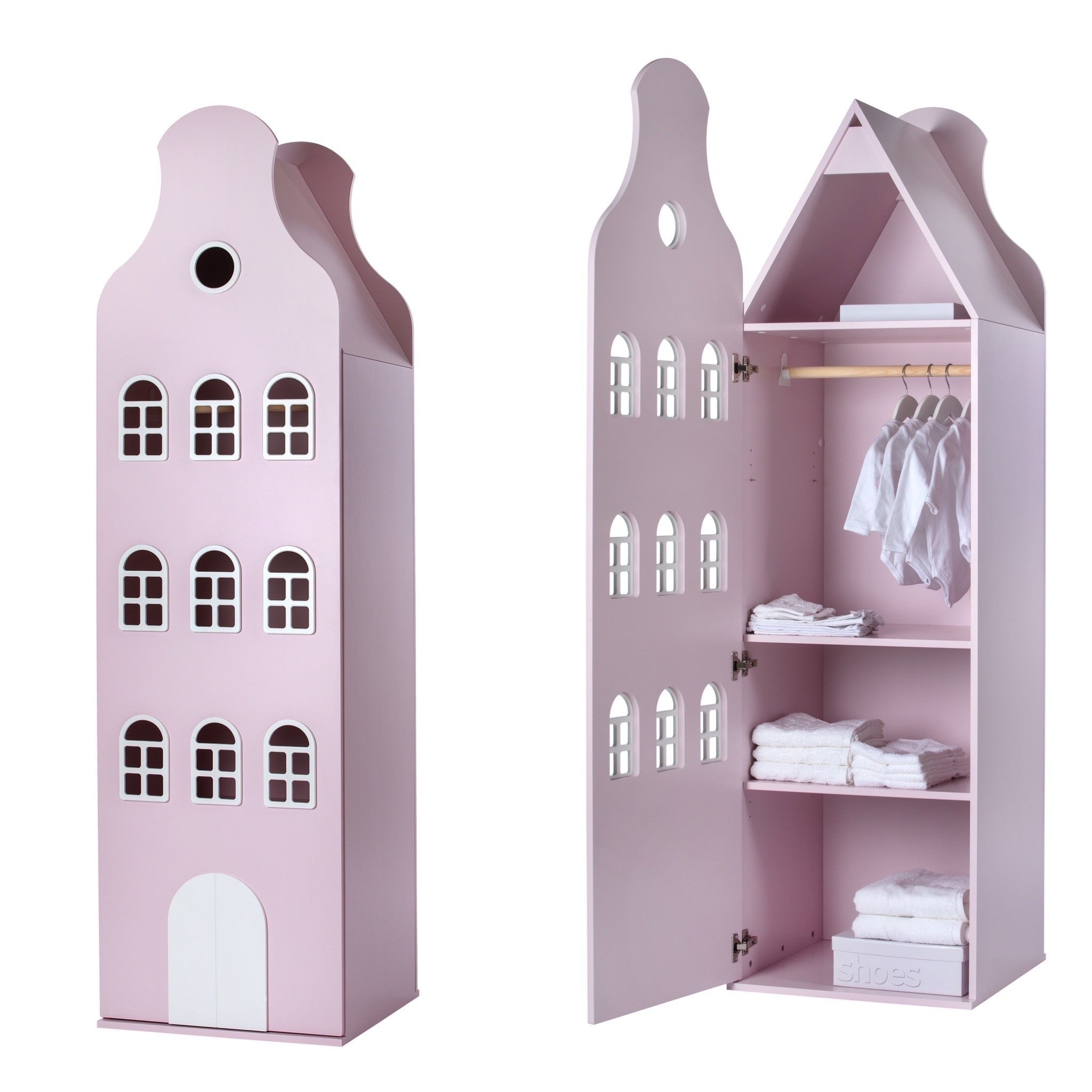 Armoire avec pignon en cloche - Kast van een Huis