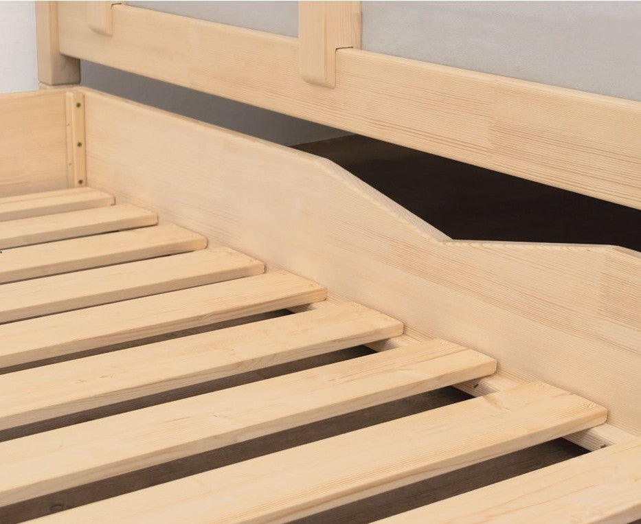 Lit cabane LUCKY avec barrières de protection