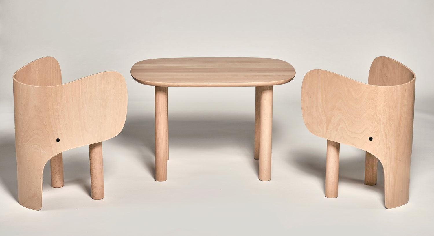 Chaise pour enfant moderne en hêtre