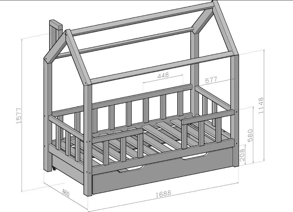 Montessori house bed AMELIA