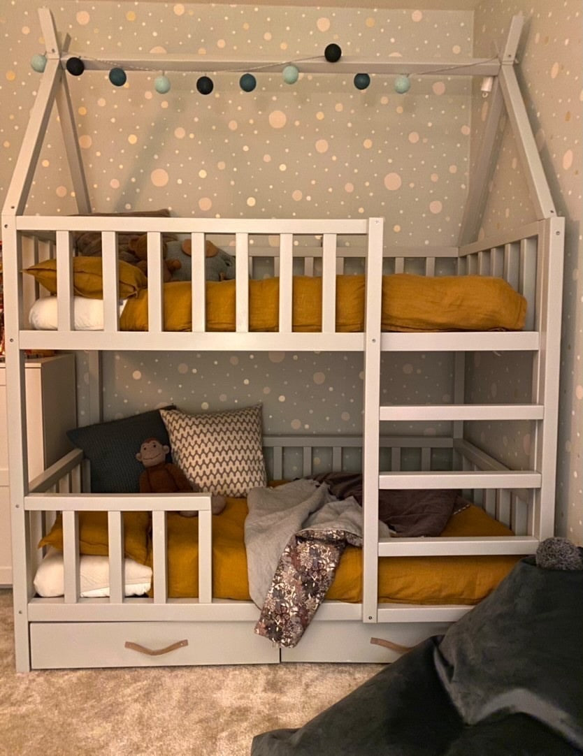 Bunk bed / teepee bed SUN PLUS with rungs