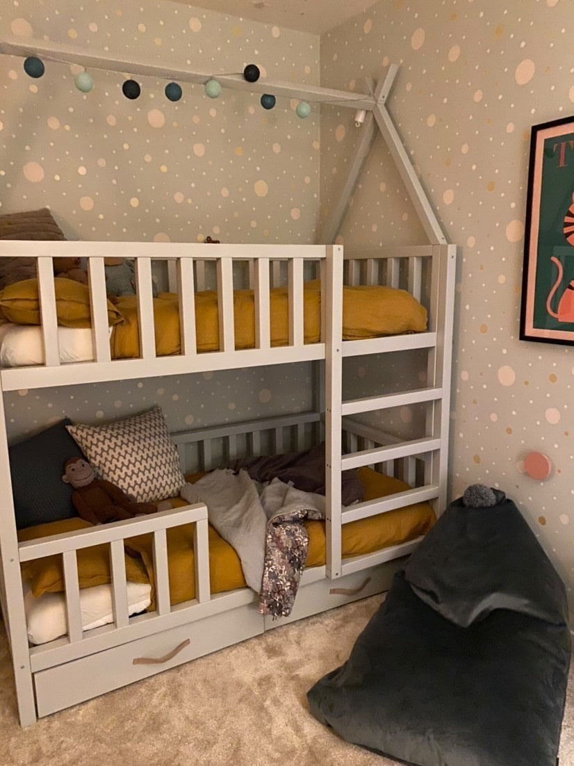 Bunk bed / teepee bed SUN PLUS with rungs