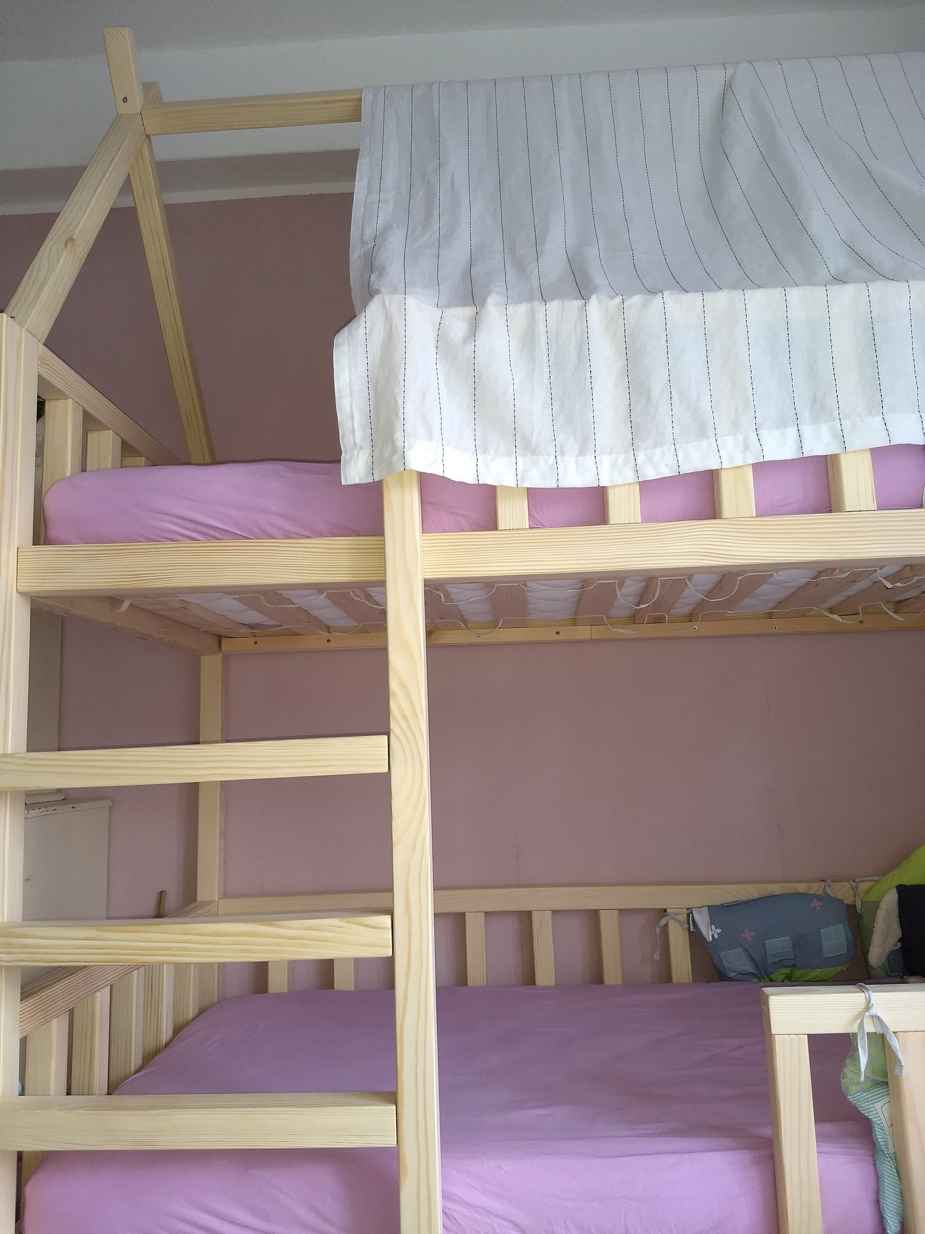 Bunk bed / teepee bed SUN PLUS with rungs