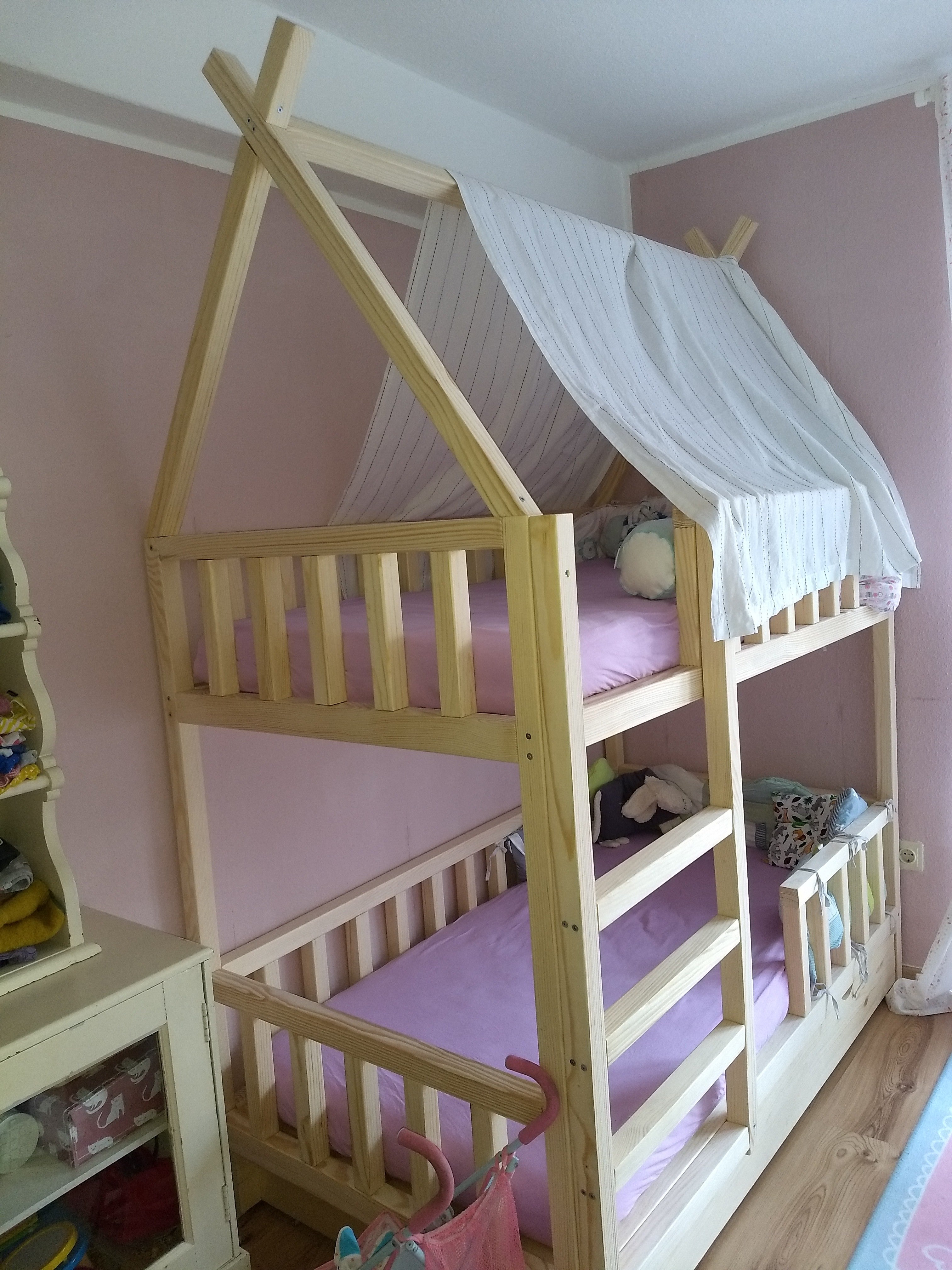 Bunk bed / teepee bed SUN PLUS with rungs