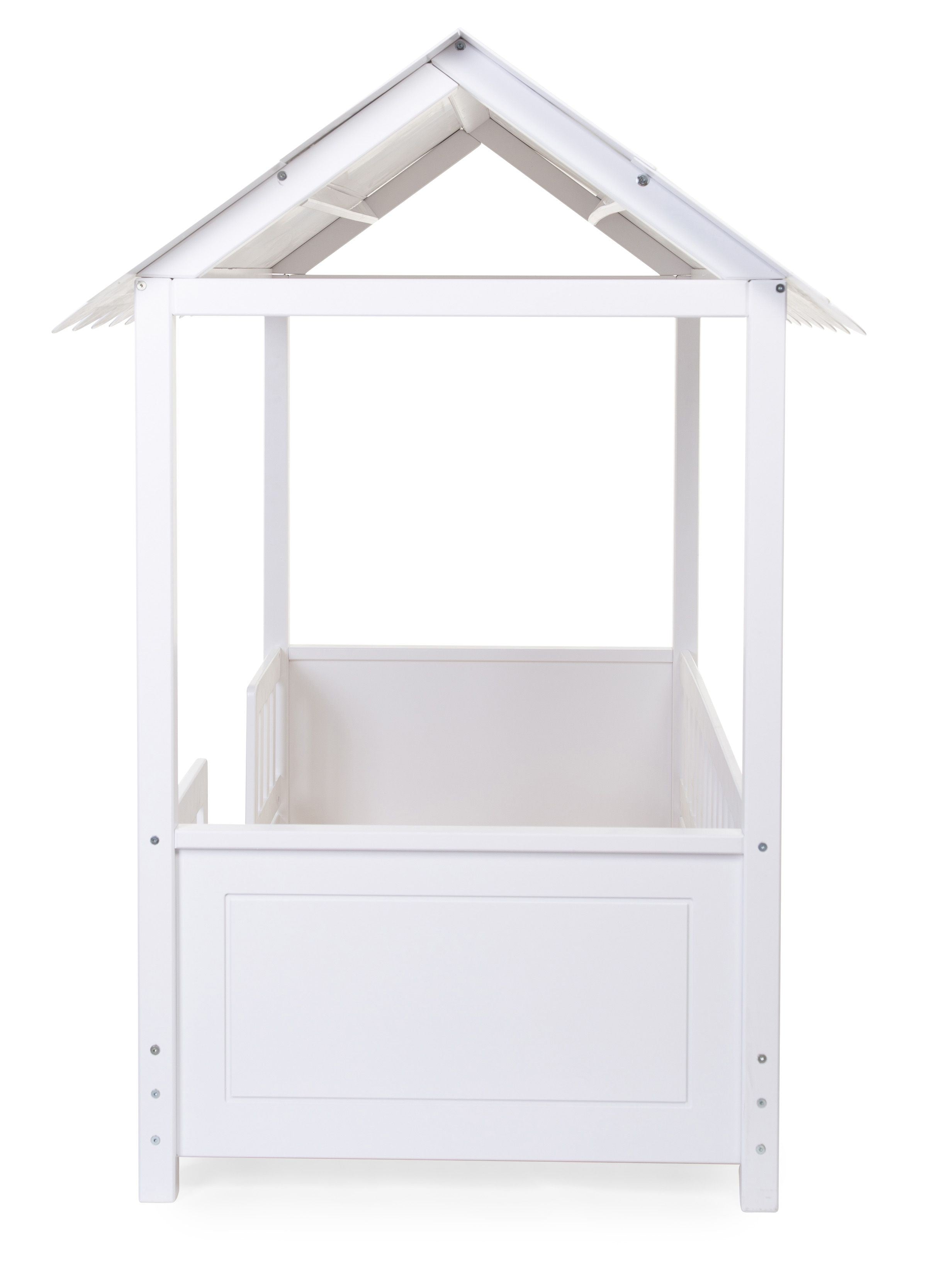 Lit de maison sur le toit