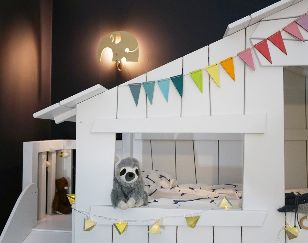 Lit mezzanine avec toboggan Mathy by Bols TREEHOUSE