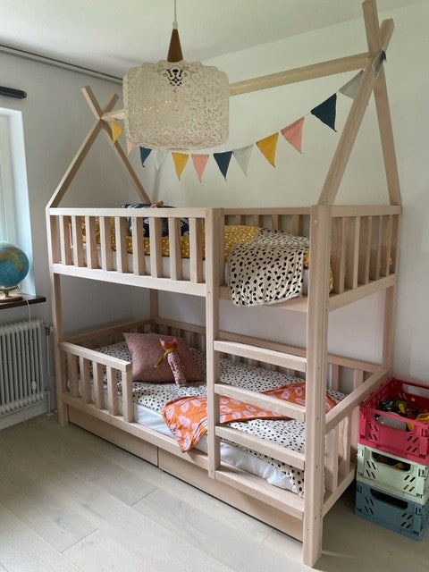 Bunk bed / teepee bed SUN PLUS with rungs