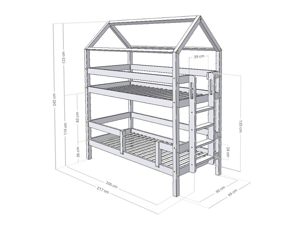 Bunk bed House bed MONTY