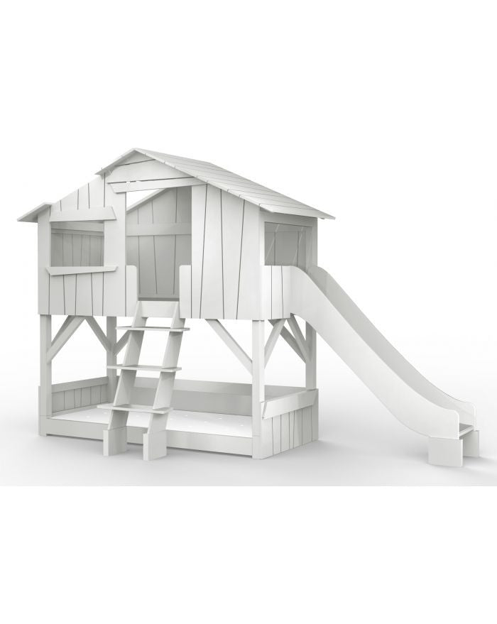 Mathy by Bols Treehouse bed with slide without platform