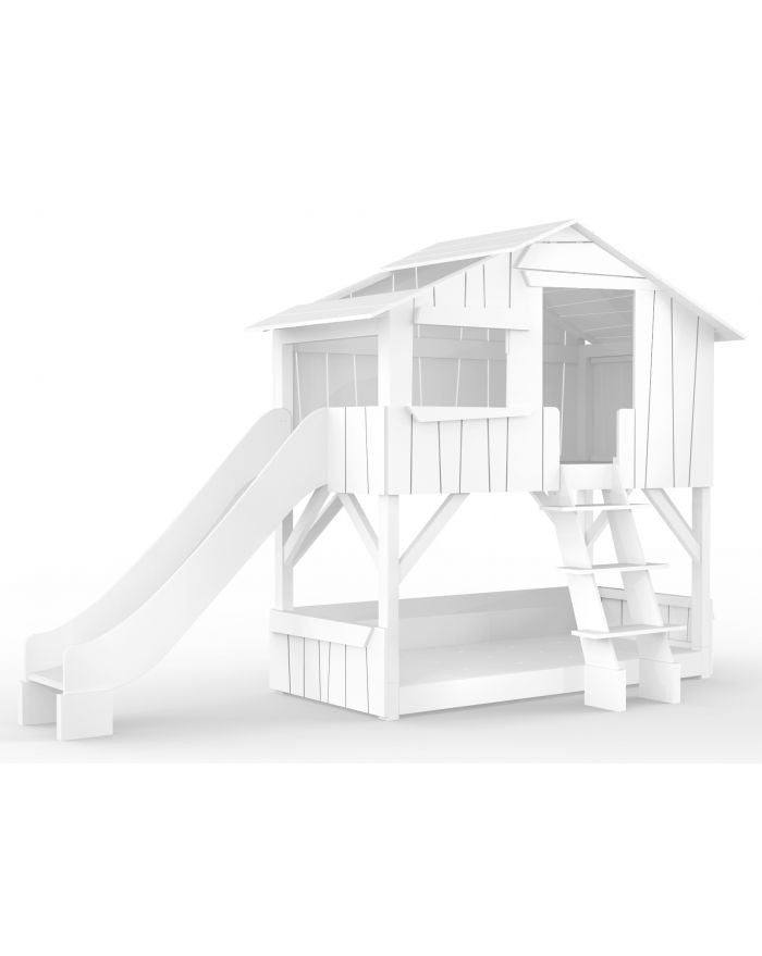 Mathy by Bols Lit Treehouse avec toboggan sans plateforme