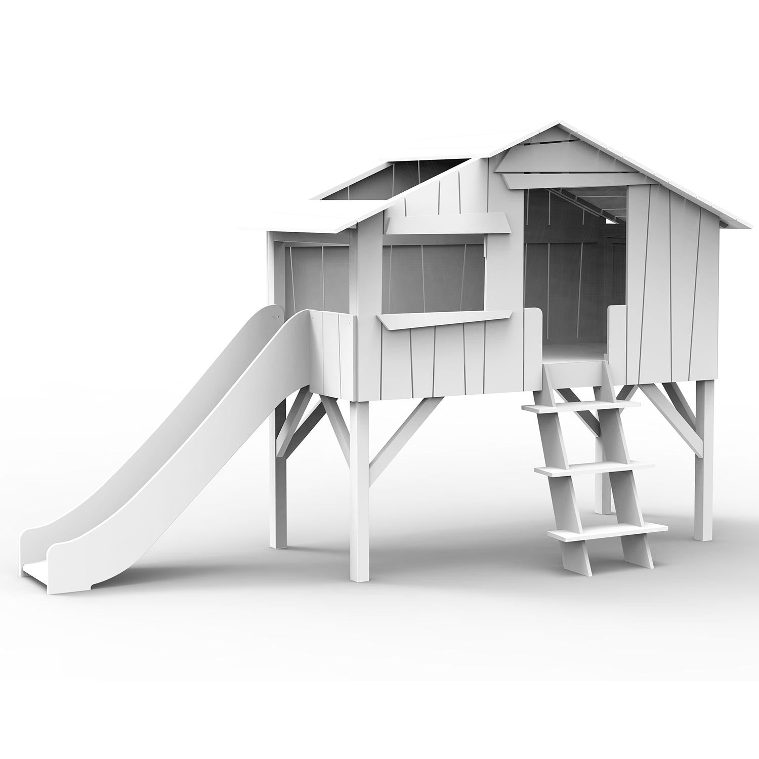 Mathy by Bols TREEHOUSE Loft Bed with Slide without platform