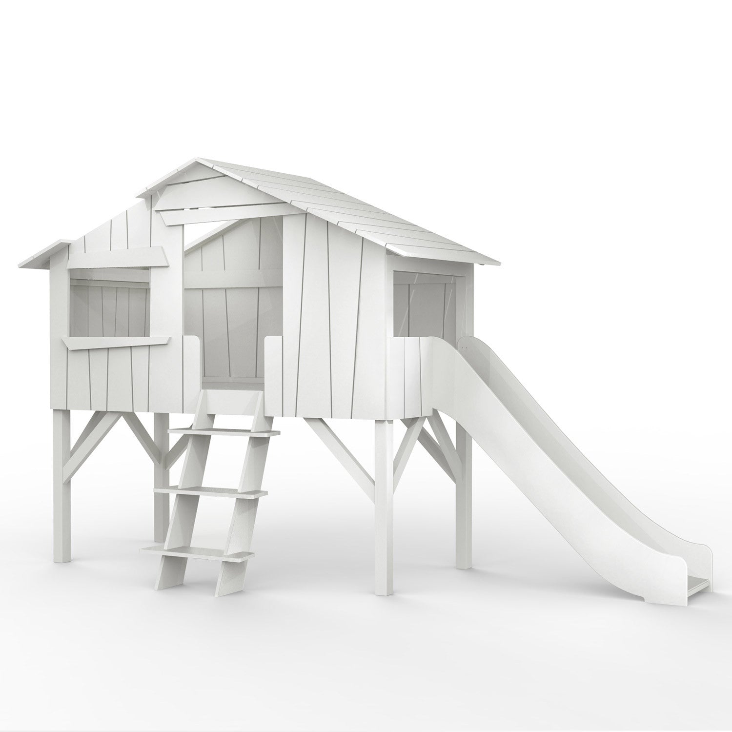 Mathy by Bols TREEHOUSE Loft Bed with Slide without platform