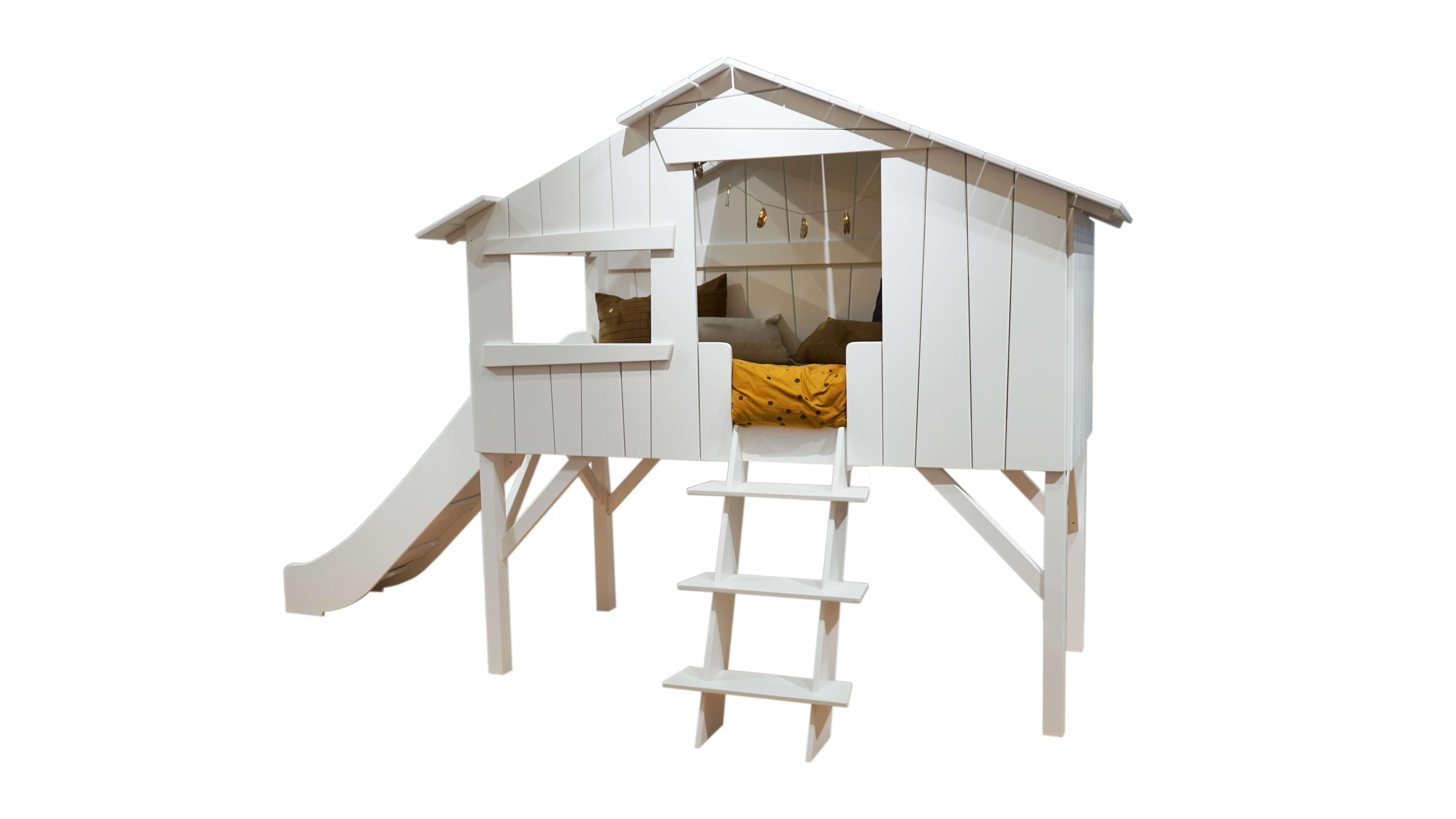 Mathy by Bols TREEHOUSE Loft Bed with Slide without platform