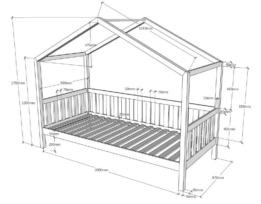 Hausbett - DALLAS Natur