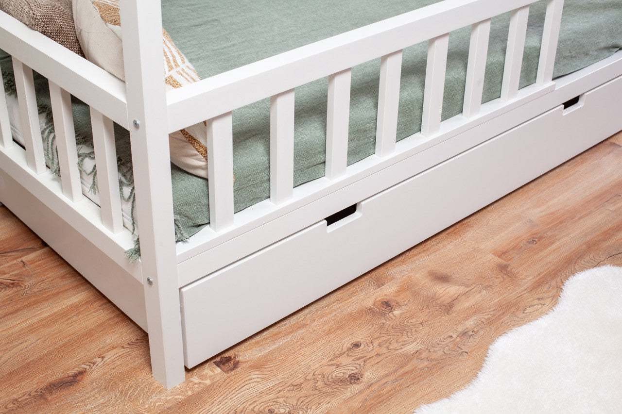 Lit bébé Adventure PLUS (version avec tiroir pour matelas supplémentaire)