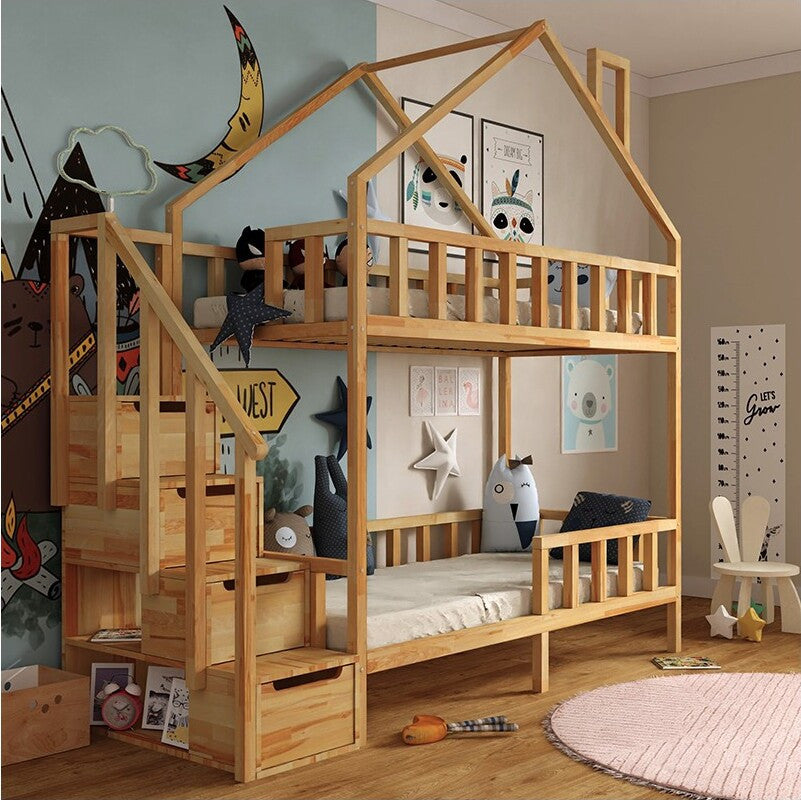 Starlight våningssäng med trappsteg - sidoingång