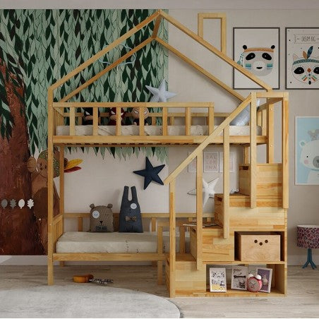 Starlight bunk bed with steps - front entrance