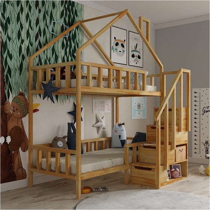 Starlight Etagenbett mit Treppe - Vordereingang