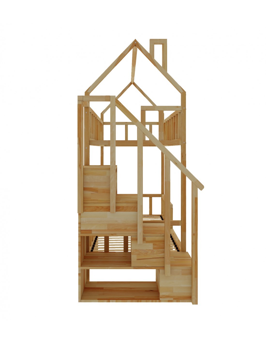 Arthur bunk bed with steps - side entrance