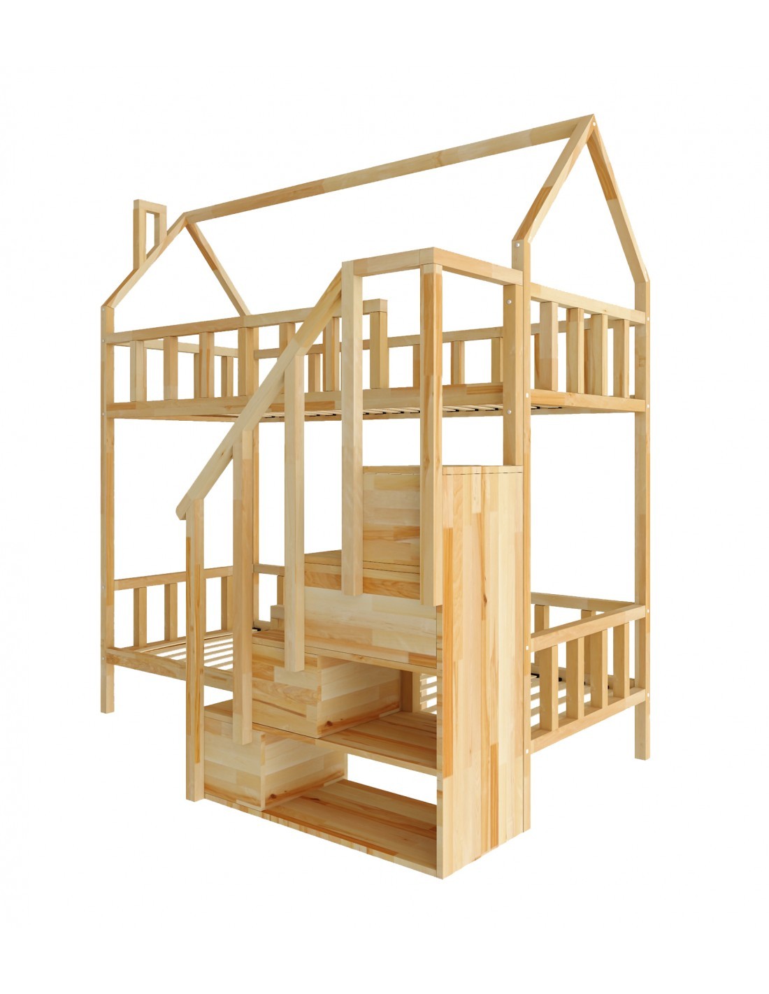 Arthur bunk bed with steps - front entrance