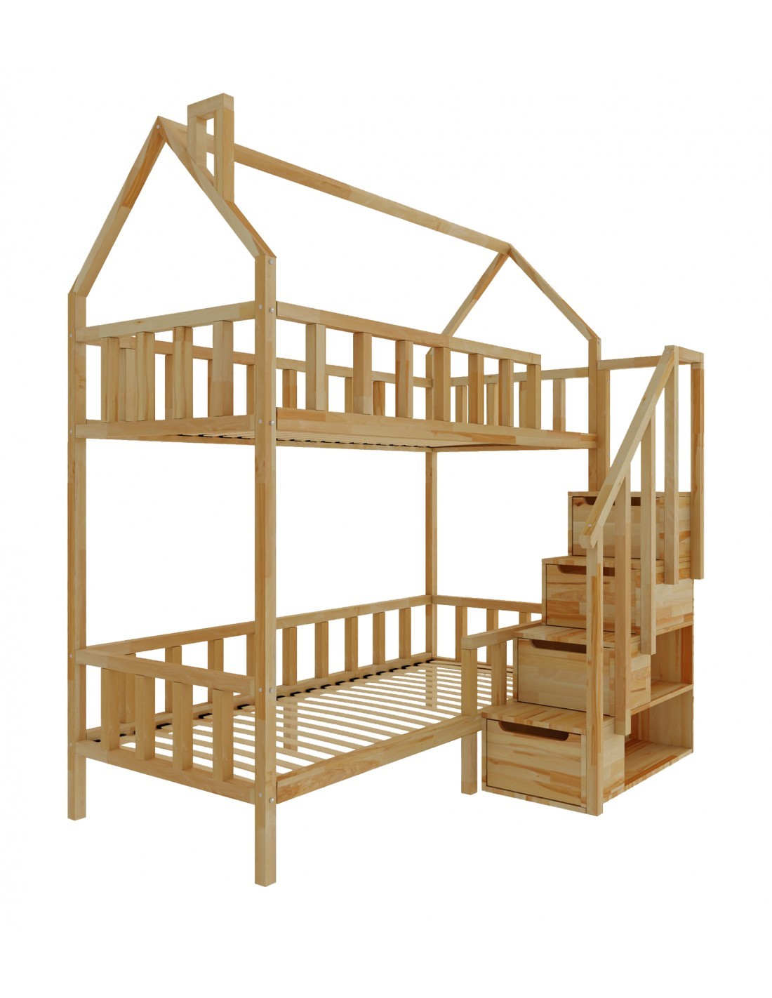 Arthur bunk bed with steps - front entrance