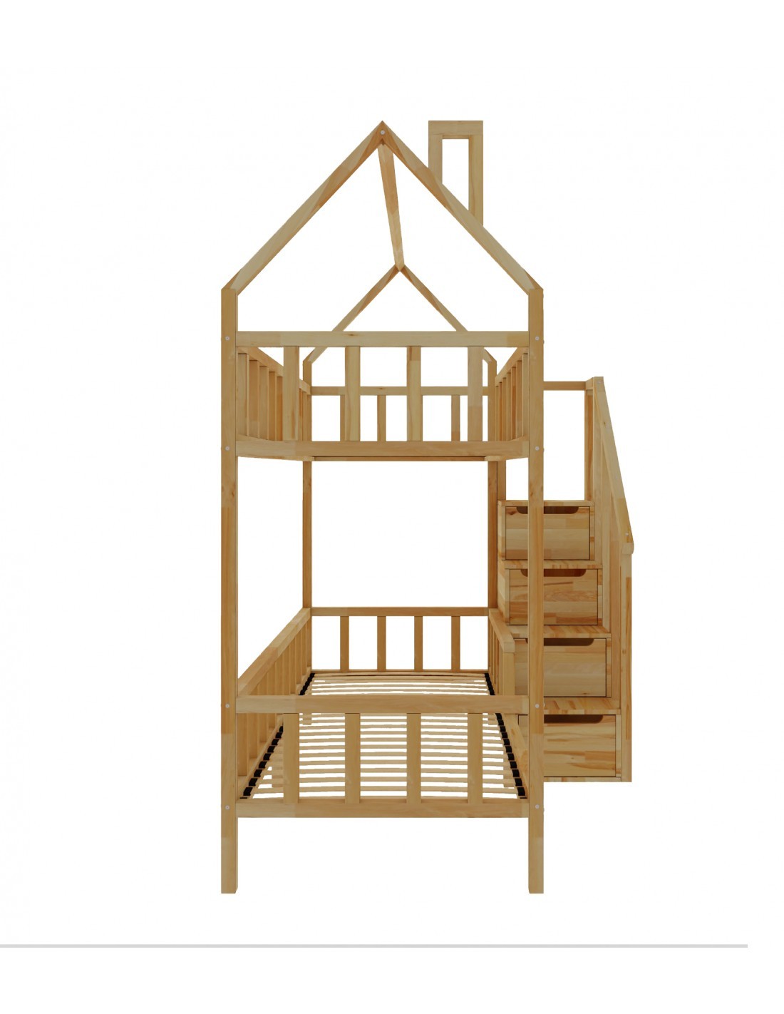 Arthur bunk bed with steps - front entrance