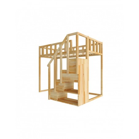 Filip loft bed with steps - front entrance