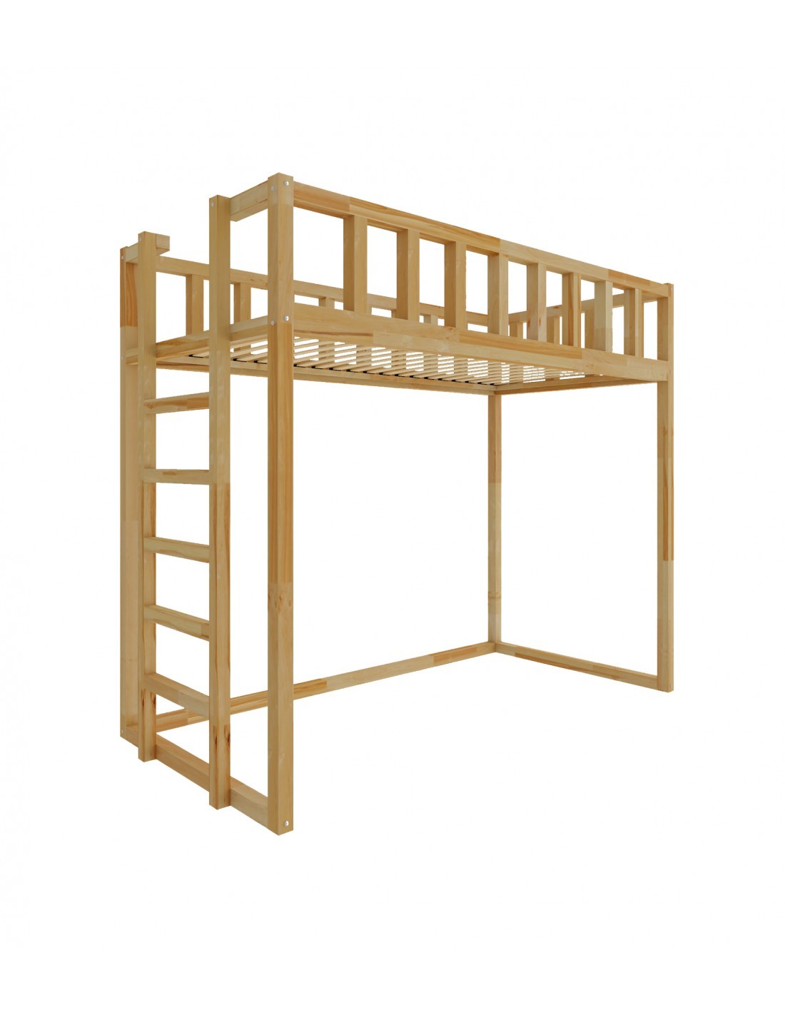 Filip loft bed - side entrance 150 cm under the bed