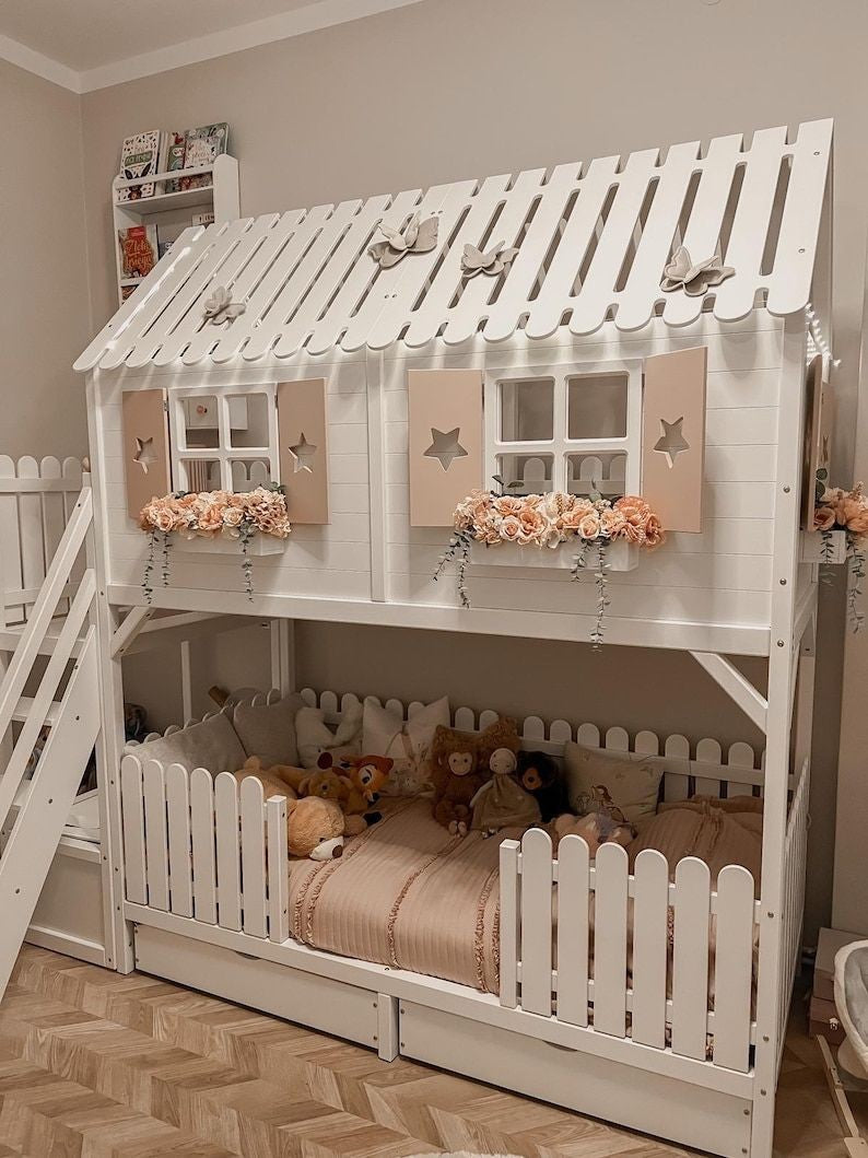 Hausbett Baumhaus Etagenbett ALVA