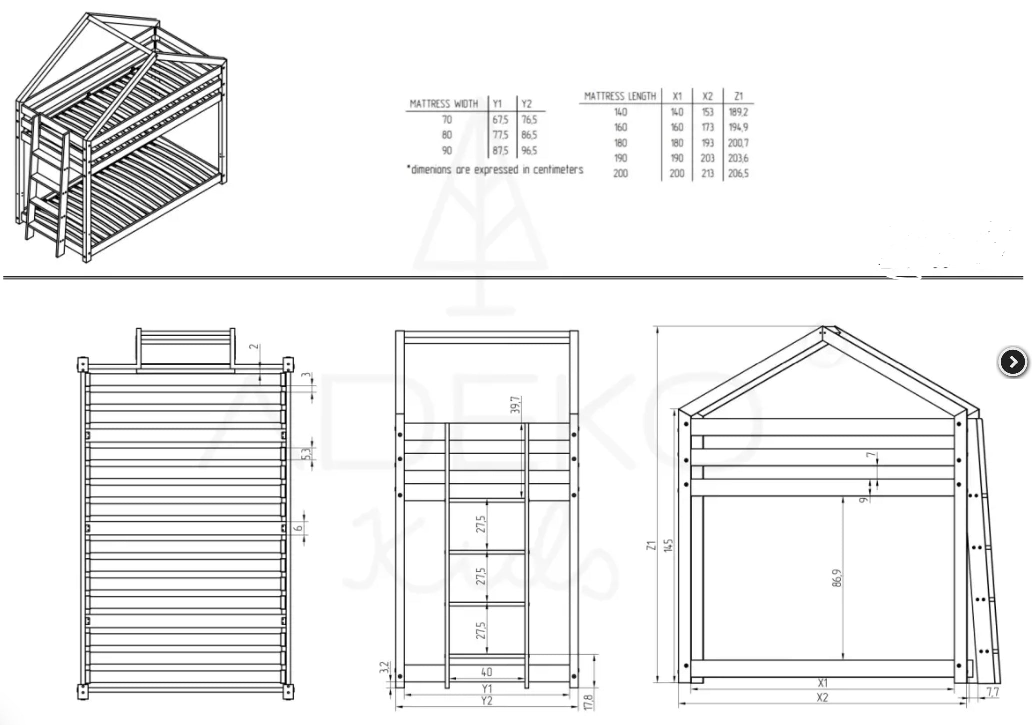 Bunk Bed/ House Bed MAJA Plus