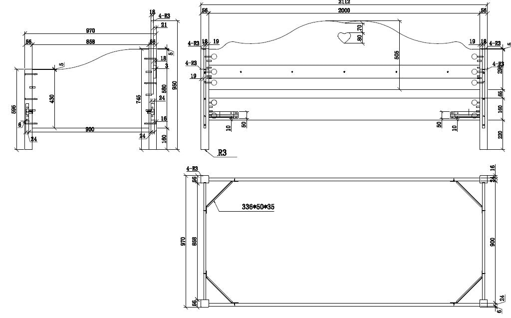 Amori Kojenbett 90x200 cm inkl. Lattenrost, Ausf. MDF weiß lackiert 