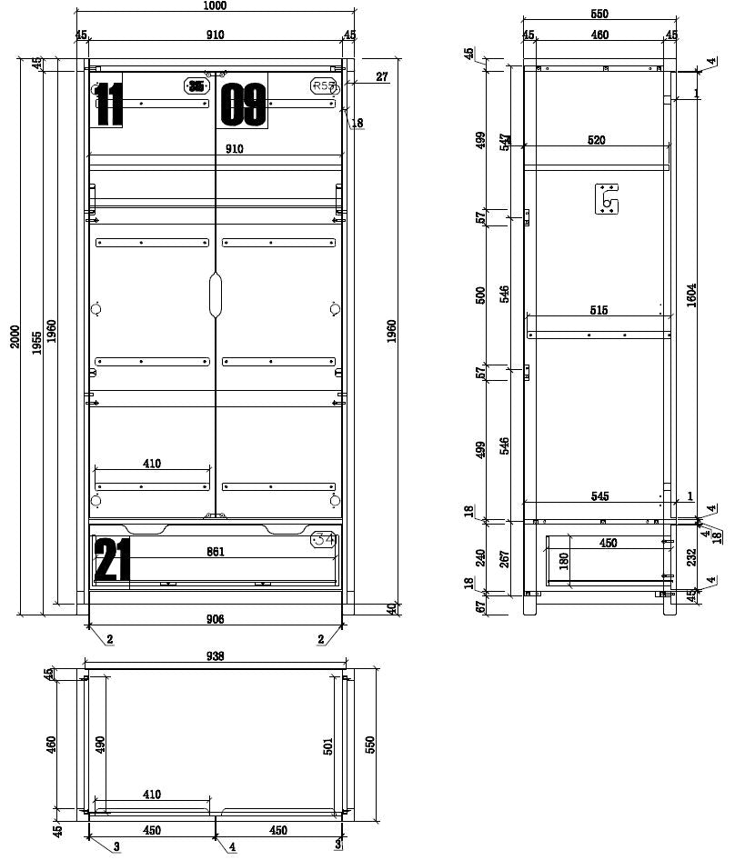 Kleiderschrank 2-türig Alex 