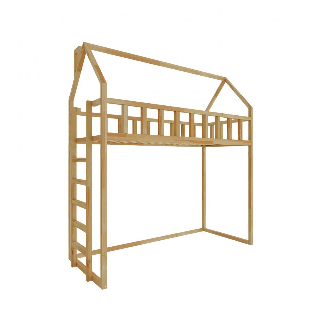 Arthur loft bed - front entrance 135 cm under the bed