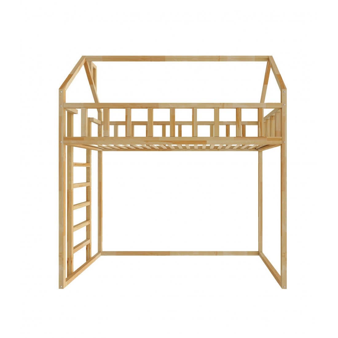 Arthur loft bed - front entrance 135 cm under the bed