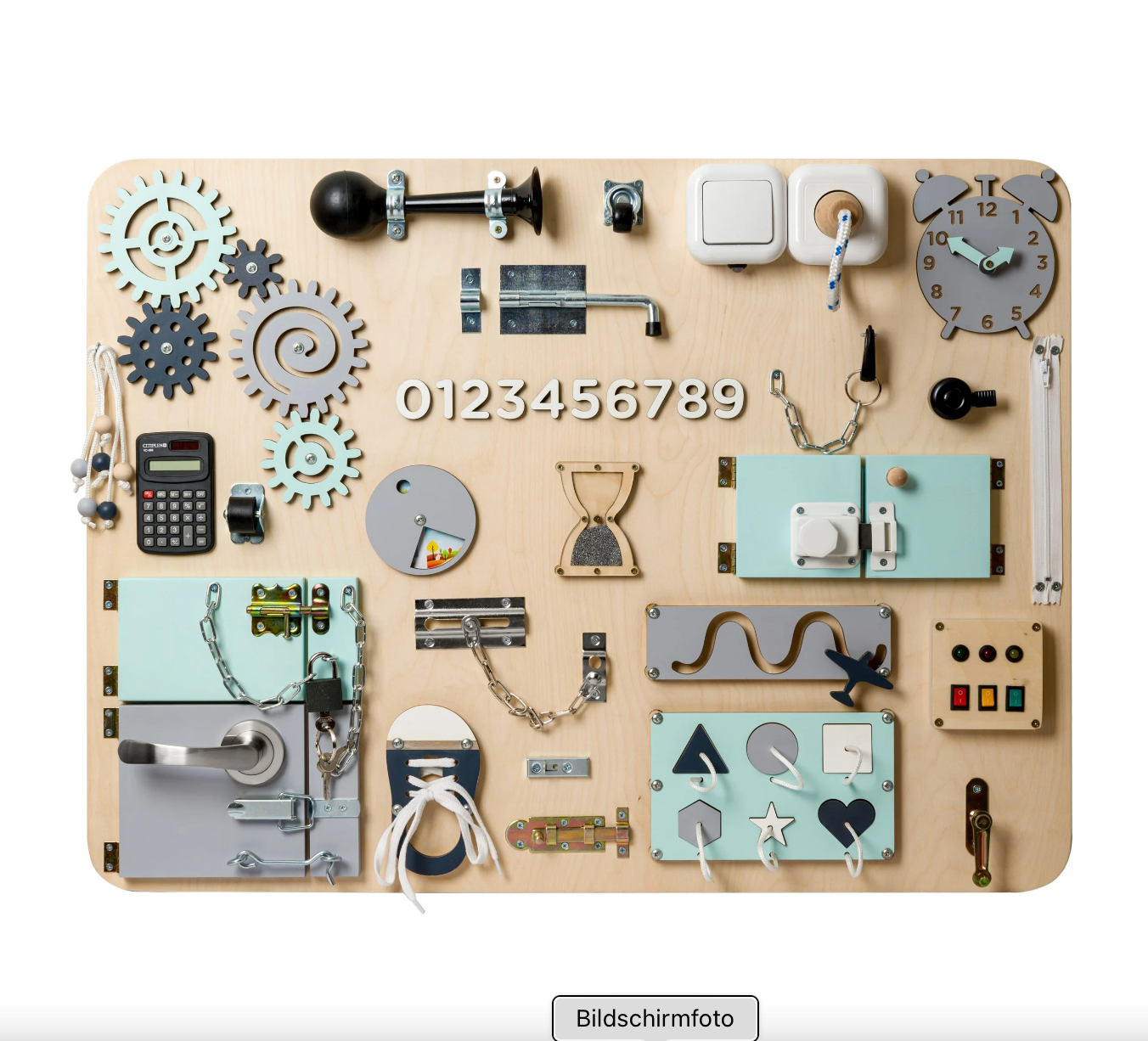 Große Motoriktafel Woobiboard PREMIUM XL So mint, so cool!