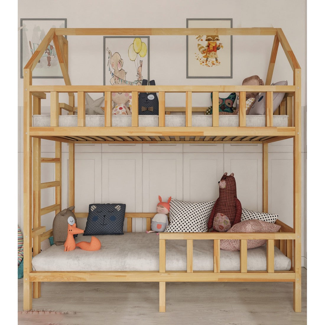 Hausbett Hochbett / Spielhaus ARTHUR Seiteneingang