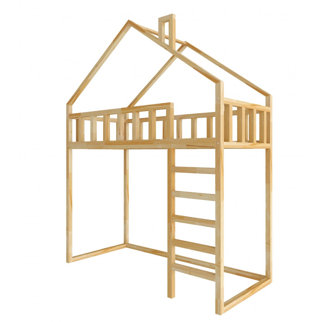 Starlight Loftbett - Vordereingang 150 cm unter dem Bett