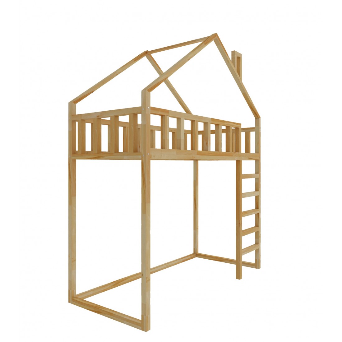 Starlight Loftbett - Vordereingang 150 cm unter dem Bett