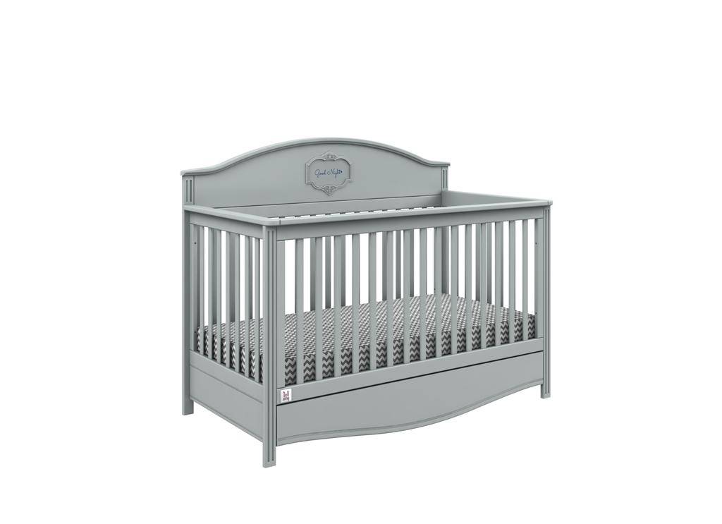 Barnsäng babysäng spjälsäng Bellamy Godnatt Grå 70x140