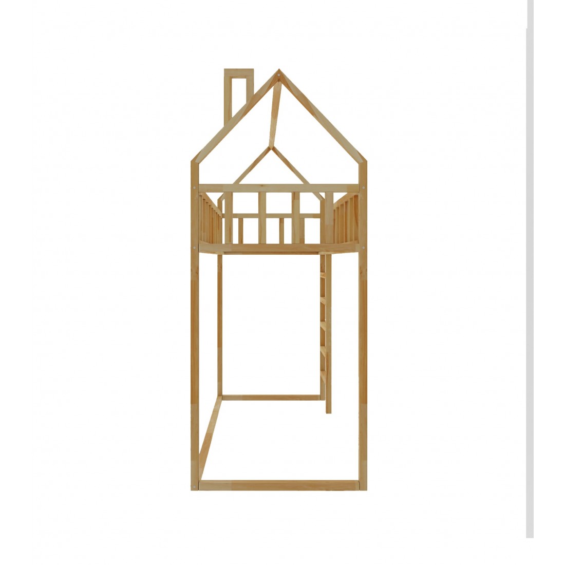 Arthur loftsäng - främre ingång 150 cm under sängen