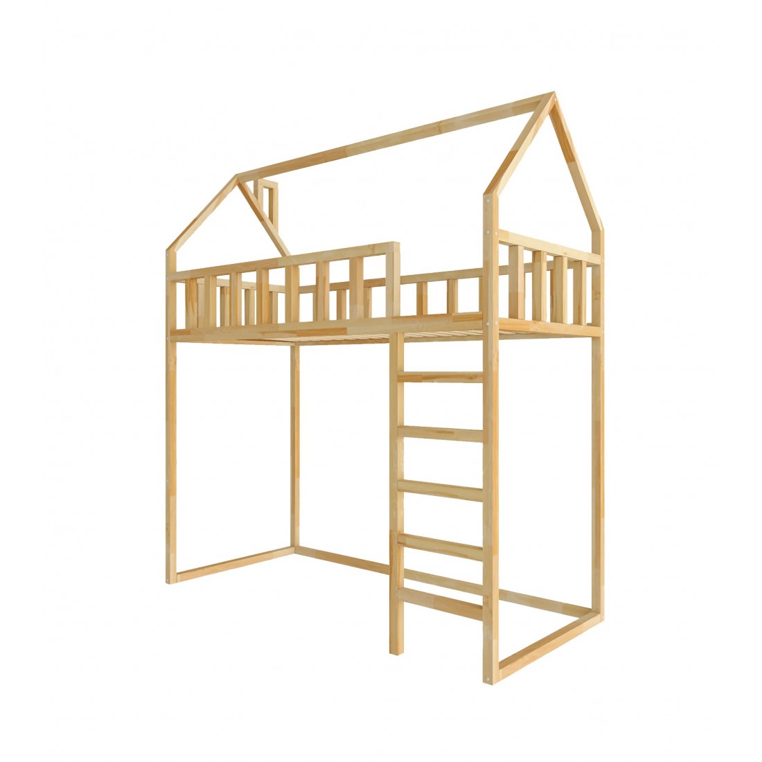 Arthur loft bed - front entrance 150 cm under the bed