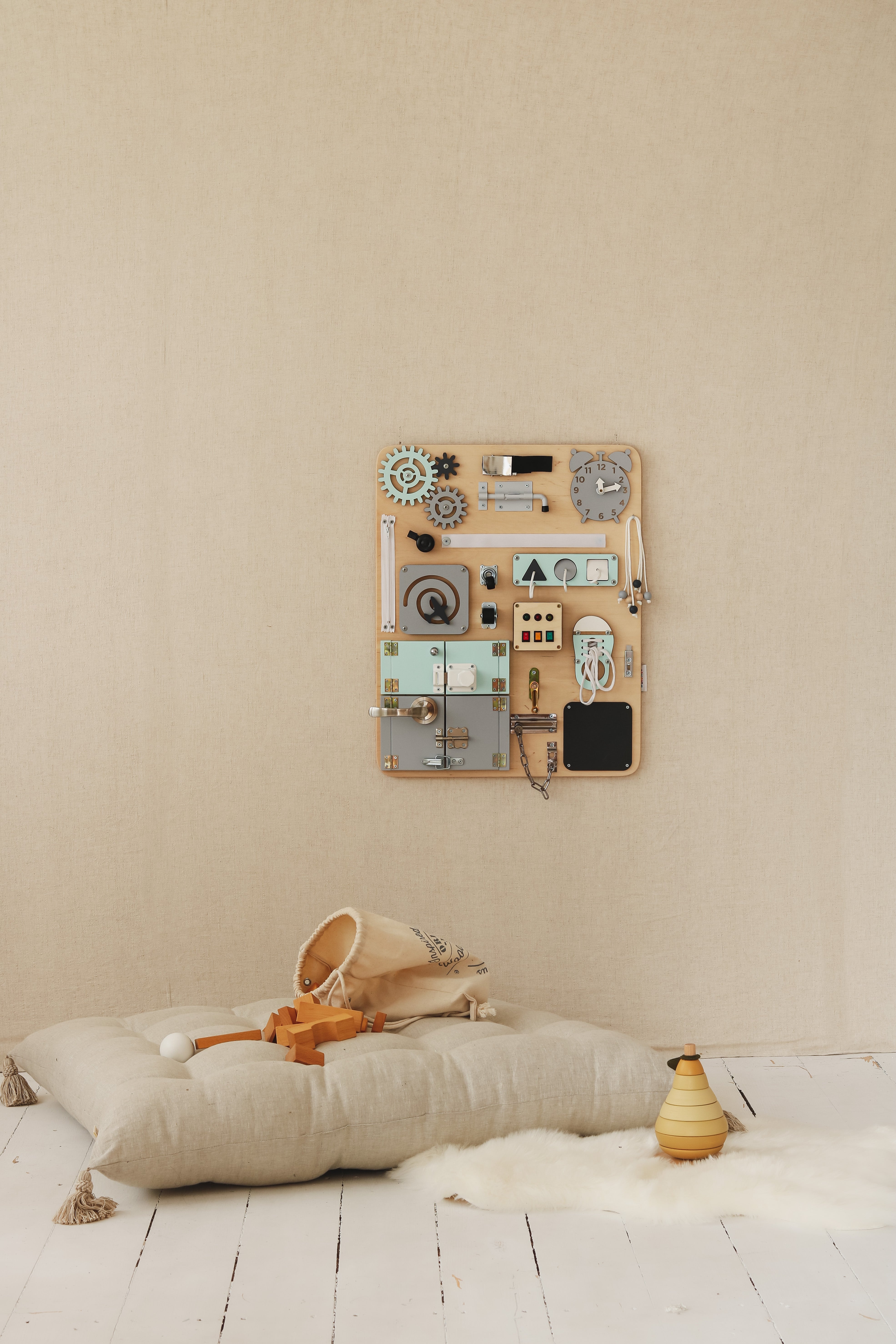 Motoriktafel Woobiboard PLUS natur/mint 